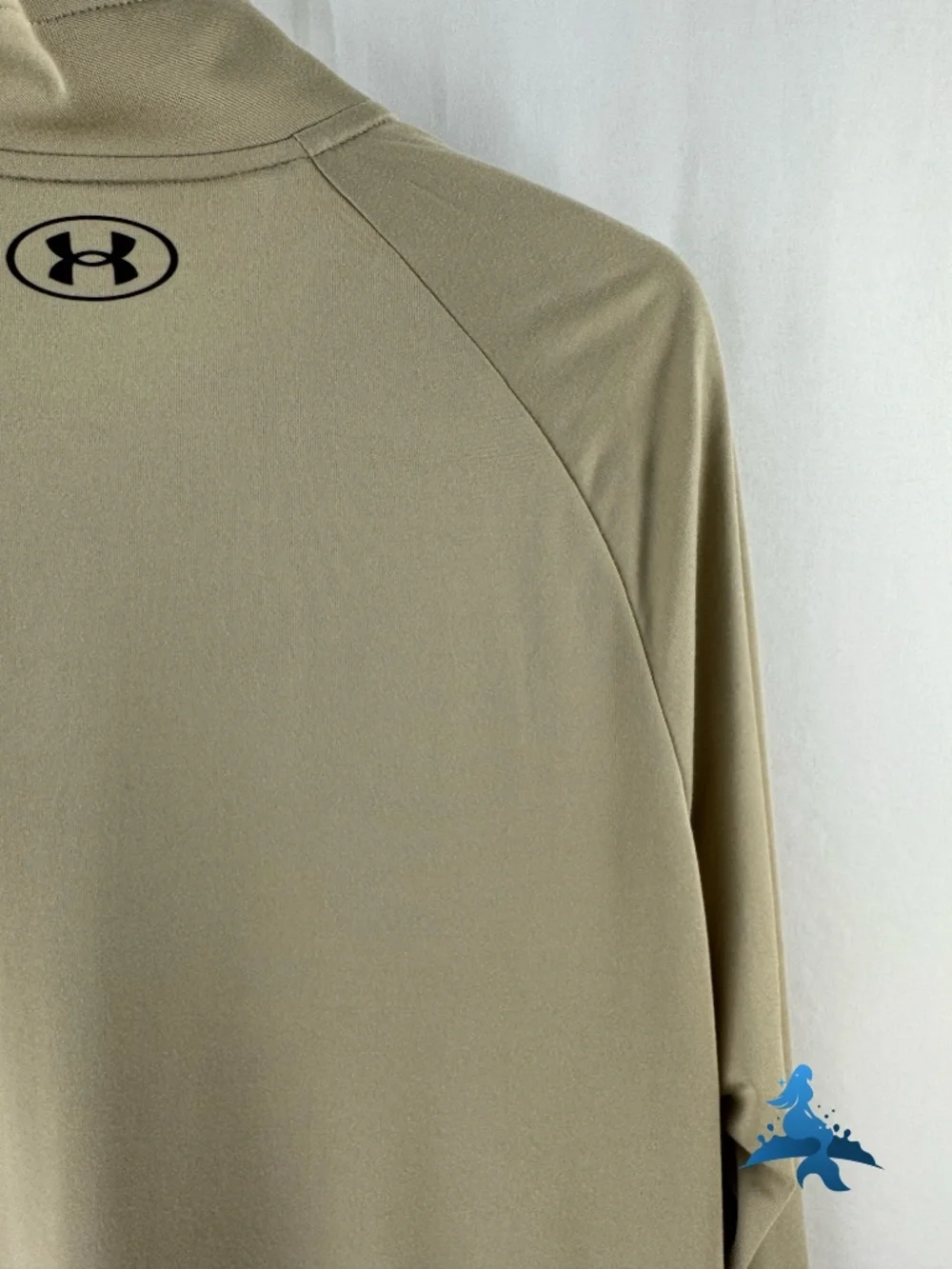 1294 NWT Under Armour UA Tech 2.0 1/2 Zip Pullover - Large - Khaki Tan